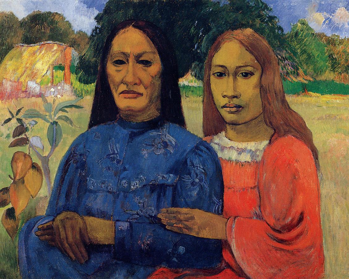 Mother and Daughter - Paul Gauguin Painting